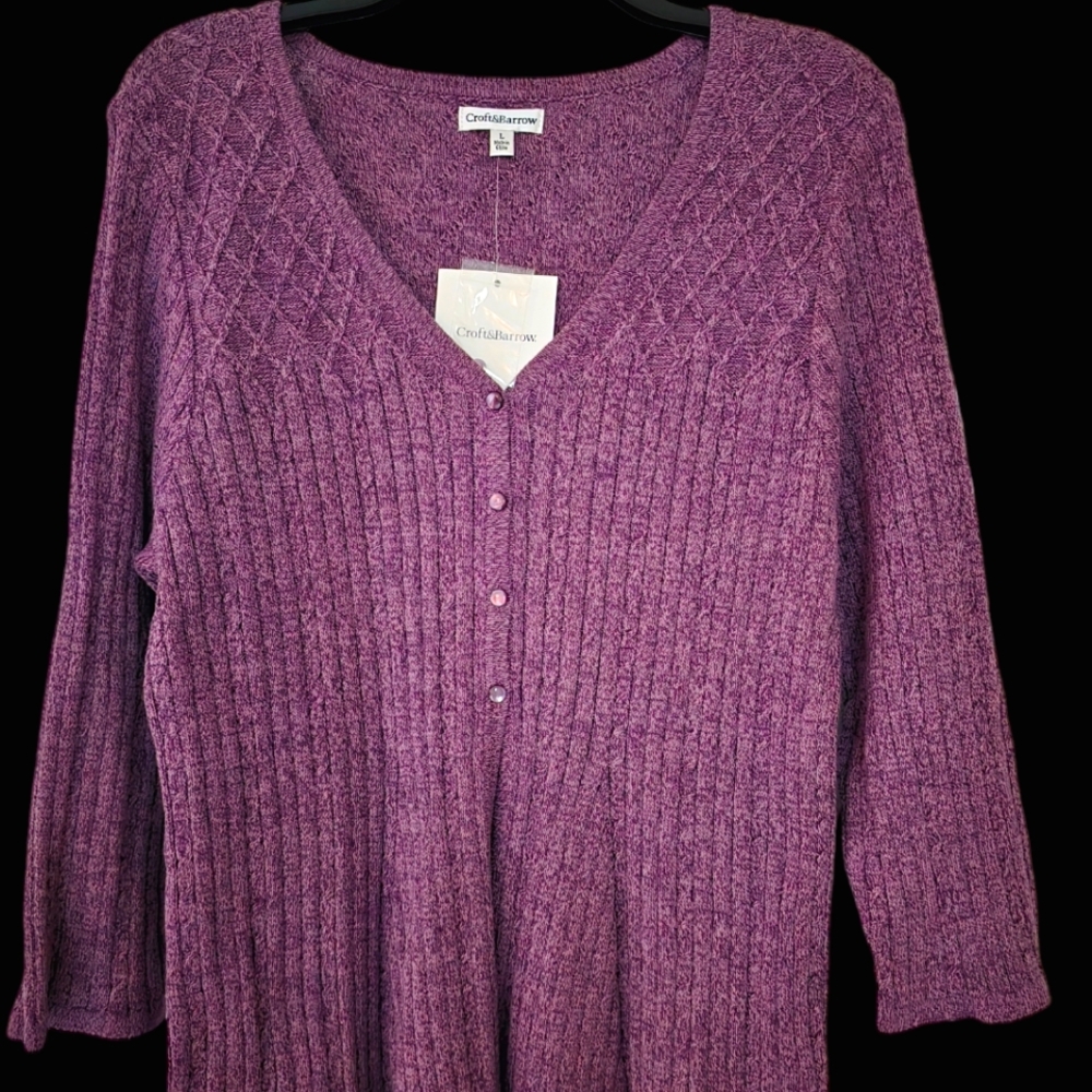Croft & Barrow Large Dusty Rose Color ... BRAND NEW.. tag attached..100% cotton